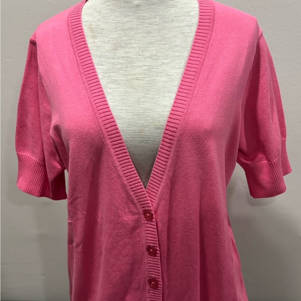 Essentials Pink Knit Cardigan